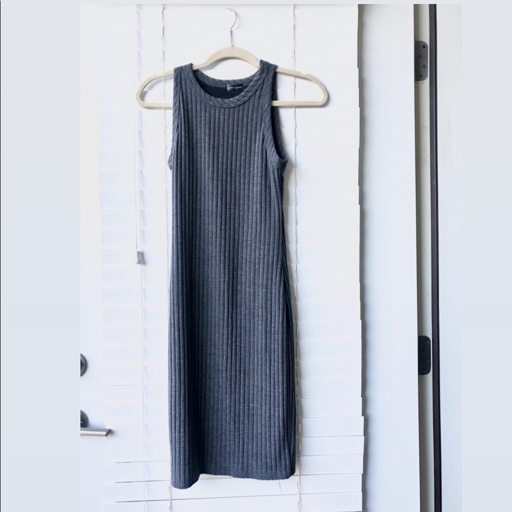 Ribbed Knit Midi Dress